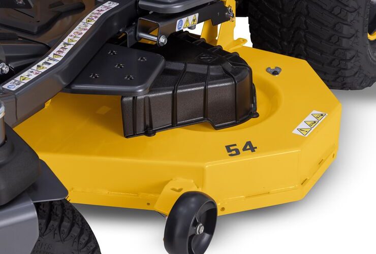 The Z3 54 S Zero Turn is a no compromise zero turn mower for large residential and small acreage applications. The unique combination of zero turn agility and stable safe handling on slopes makes the Z3 54 S perfect for challenging terrain. Navigate your terrian in comfort with an automotive-style 20" Bolster High Back Seat with arm rests. Backed by Cub Cadet's 3 Year warranty.