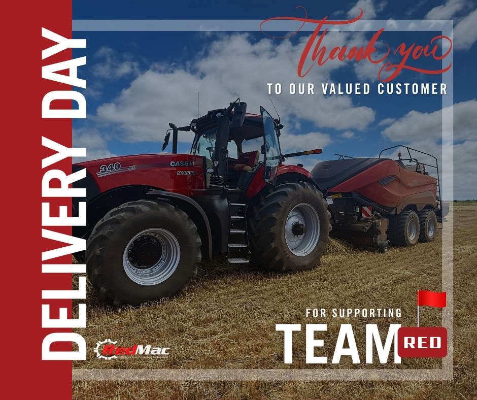 Delivery Day for a RedMac customer who is the proud owner of the latest and greatest from case ih