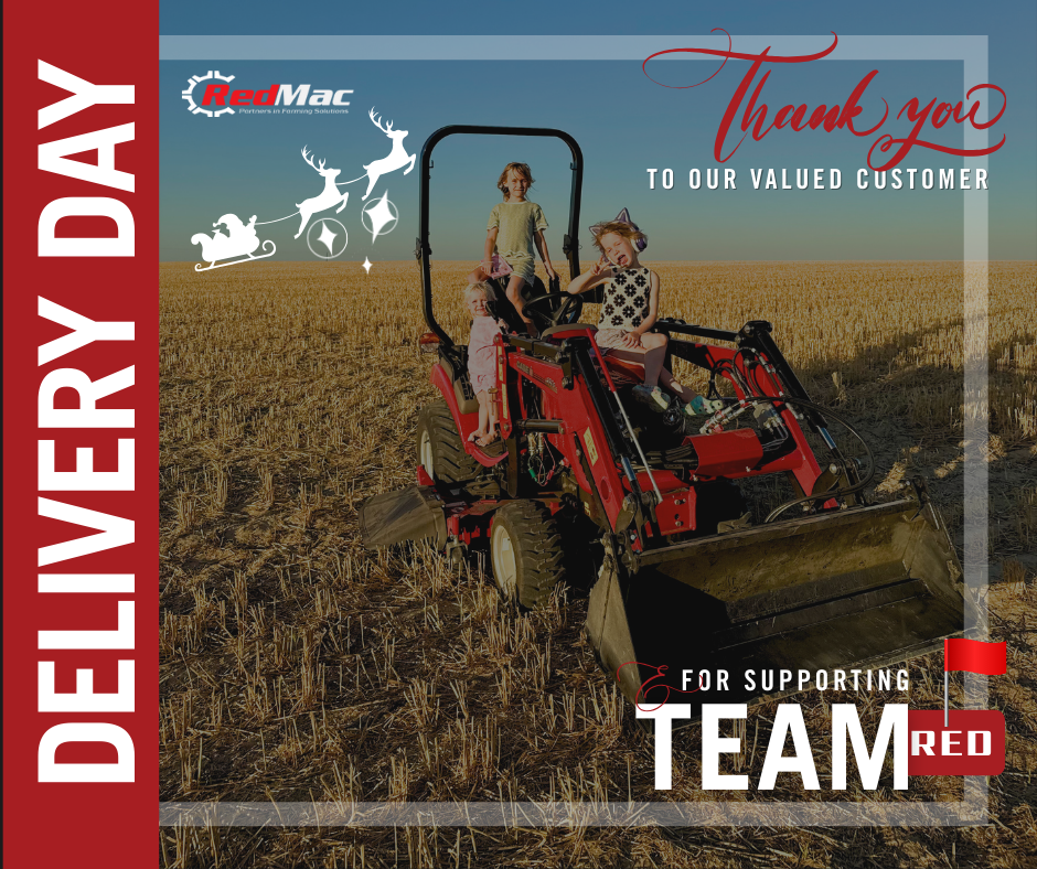 RedMac Delivered the Case IH Farmall to the Ward family just in time for christmas