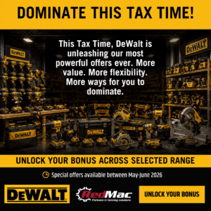 DeWalt power tools available at your local RedMac Dealership