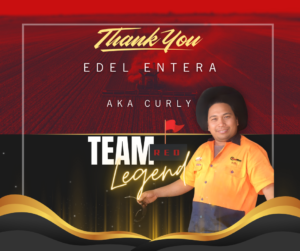 Edel Entera (CURLY) A Valued Member of Team Red
