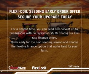 For purchases between 5 May 2026 to 30 September 2026, with retail settlement by 31 March 2027, or while stocks last. Excludes parts and service. The advertised finance rate of 1.95% per annum (P.A) requires a minimum 40% deposit on a 36 month term. GST to be paid in or before month 4. The advertised finance rate of 6.45% per annum (P.A) applies to the Zero Deposit, Pay in 2028 offer on a 36 month term. GST to be paid within 12 months of settlement. First annual payment to commence in March 2028. See your participating Flexi-Coil dealer for more information. Advertised rate may be subject to change.