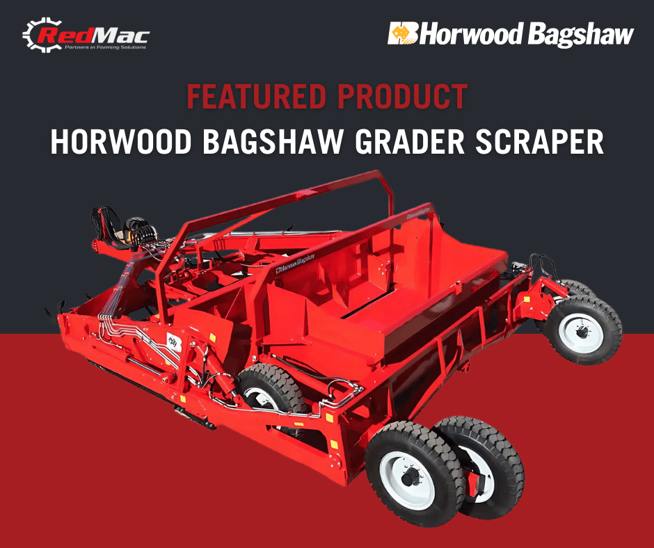 🌾 Transform your farm's landscape effortlessly with the Horwood Bagshaw Grader Scraper! 🚜✨ This powerhouse boasts: ✅ Heavy-duty bucket crafted from a single piece of steel. ✅ Easily height-controlled front-mounted ripper section with hydraulic rams. ✅ Hardened pivots, heavy-duty pins, and replaceable bushes for durability. ✅ Steady movements with large diameter steel hydraulic lines. ✅ Standard cross leveller for precise trimming and cutting to gradient. Achieve a Picture-Perfect Farm Landscape at an Unbeatable Price!