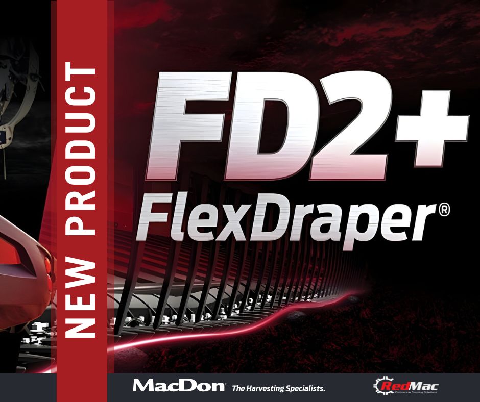 The new FD1 Flexdraper from Macdon Available at RedMac Ag Services