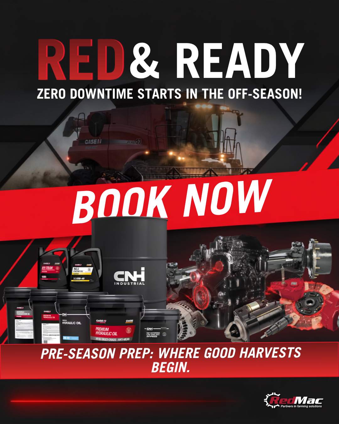 PRE-SEASON-SERVICING-COMBINE-HARVESTERS-AT-REDMAC MOORA AND THREE SPRINGS BRANCHES