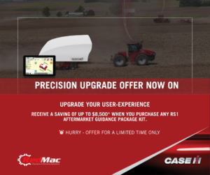 Save up to $8,500* when you upgrade to the Case IH Pro 700 Plus & RS1 package. Together, these units deliver our smoothest performance yet, with reliable accuracy, and smart farming features to help you get the job done right. Smarter farming made simple.