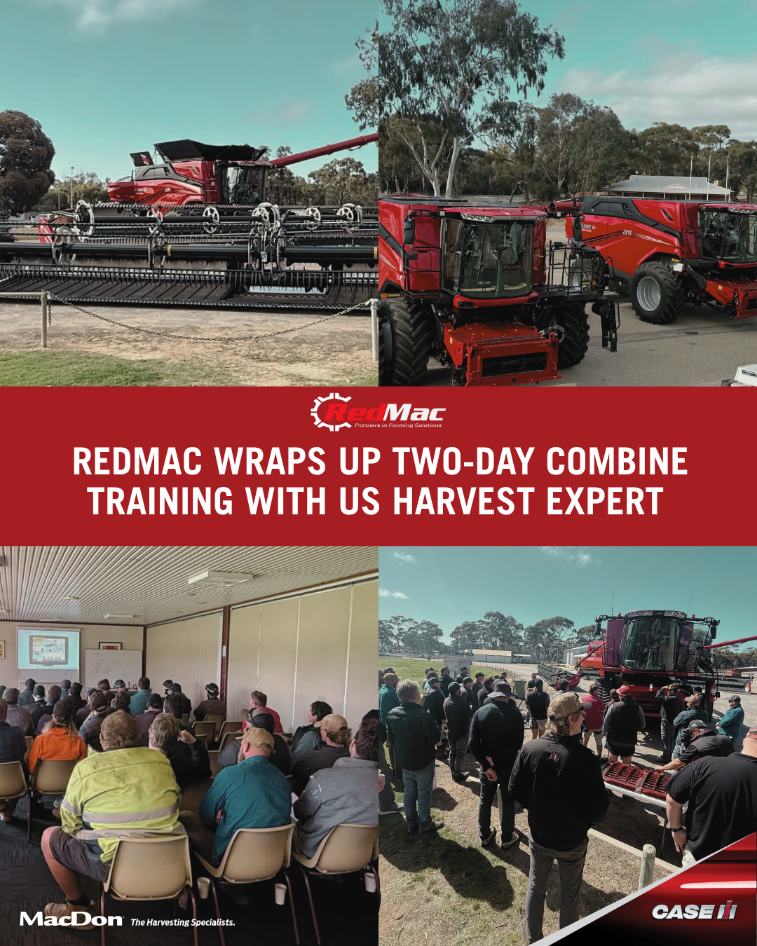 RedMac Wraps Up Two-Day Combine Training with US Harvest Expert