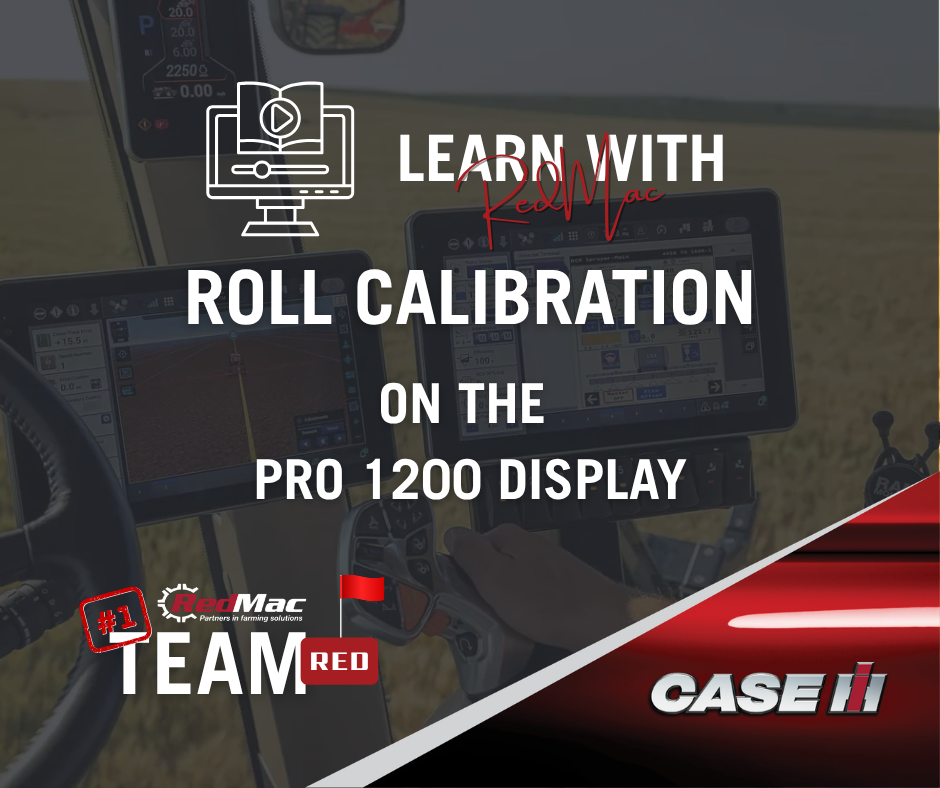Learn with RedMac Roll calibration on the pro 1200 screen