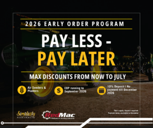 SIMPLICITY EARLY ORDER PROGRAM AT REDMAC