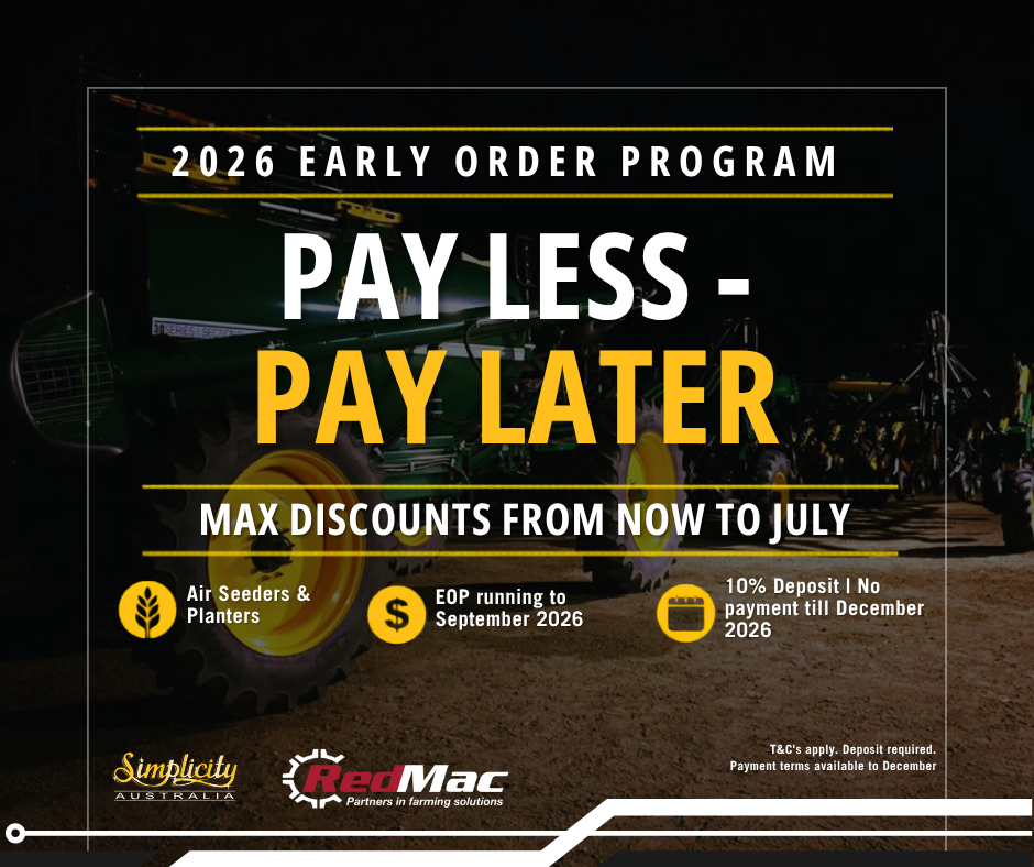 SIMPLICITY EARLY ORDER PROGRAM AT REDMAC