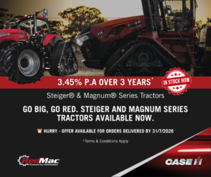 Case IH Steiger and Magnum tractor offer available at RedMac Ag Services moora and three springs dealerships