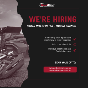 Were Hiring parts interpreter at our Moora Branch