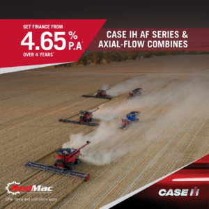 𝗛𝗮𝗿𝘃𝗲𝘀𝘁 𝗔𝘁 𝗣𝗲𝗮𝗸 𝗘𝗳𝗳𝗶𝗰𝗶𝗲𝗻𝗰𝘆 From header to spreader, Case IH AF Series & Axial-Flow® combines are engineered with industry-leading innovations that deliver higher-quality grain and greater profitability. Designed to maximise capacity and minimise grain loss, these machines help you harvest more efficiently—year on year. In-built harvesting tools give you automated and optimised control, taking the guesswork out of every pass. 𝗛𝗮𝗿𝘃𝗲𝘀𝘁 𝗮𝘁 𝗽𝗲𝗮𝗸 𝗲𝗳𝗳𝗶𝗰𝗶𝗲𝗻𝗰𝘆 𝘁𝗵𝗶𝘀 𝘀𝗲𝗮𝘀𝗼𝗻 𝘄𝗶𝘁𝗵 💥 𝟰.𝟲𝟱%* 𝗣.𝗔. 𝗳𝗶𝗻𝗮𝗻𝗰𝗲 𝗼𝗳𝗳𝗲𝗿. 𝗔𝘃𝗮𝗶𝗹𝗮𝗯𝗹𝗲 𝗼𝗻 ✅ AF SERIES COMBINES ✅ AXIAL-FLOW® 260 SERIES COMBINES ✅ AXIAL-FLOW® 250 SERIES COMBINES ⏰ 𝗛𝗨𝗥𝗥𝗬 - 𝗢𝗙𝗙𝗘𝗥 𝗙𝗢𝗥 𝗔 𝗟𝗜𝗠𝗜𝗧𝗘𝗗 𝗧𝗜𝗠𝗘 𝗢𝗡𝗟𝗬 𝘾𝙤𝙣𝙩𝙖𝙘𝙩 𝙮𝙤𝙪𝙧 𝙡𝙤𝙘𝙖𝙡 𝙍𝙚𝙙𝙈𝙖𝙘 𝙎𝙖𝙡𝙚𝙨 𝙍𝙚𝙥𝙧𝙚𝙨𝙚𝙣𝙩𝙖𝙩𝙞𝙫𝙚 𝗧𝗵𝗿𝗲𝗲 𝗦𝗽𝗿𝗶𝗻𝗴𝘀 𝗕𝗿𝗮𝗻𝗰𝗵 🚩 ☎️ Chris Mulder: 0428 541 170 𝗠𝗼𝗼𝗿𝗮 𝗕𝗿𝗮𝗻𝗰𝗵 🚩 ☎️ Tim King: 0427 427 904