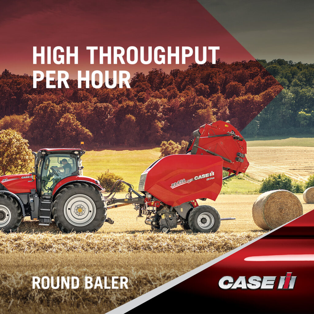 Built for performance and ease of use, Case IH Round Balers handle even the heaviest crops with speed and efficiency. Operators can easily adjust and monitor bale size from the tractor seat, while the advanced wrapping system ensures reliable performanceโno matter the crop type or field conditions.