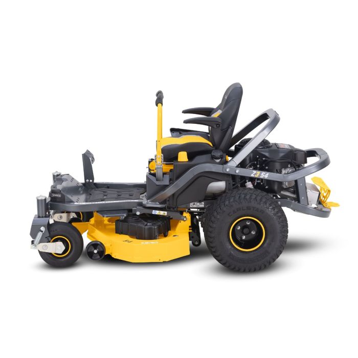 available at RedMac the Cub Cadet Ultima series The Ultima series is a the next evolution of zero turn mowers. User comfort is paramount with many clever ergonomic features built in. The open rear design and easy access to the belts and deck mean ongoing maintenance is a breeze. Backed by Cub Cadet's 3 year warranty.