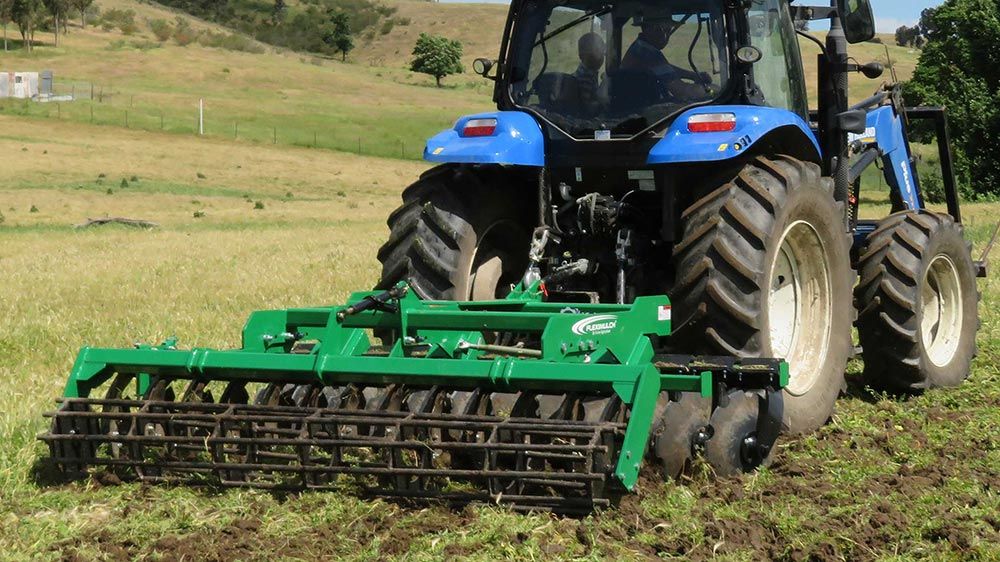 K-Line Ag Flexi-Mulch® for sale at RedMac Ag Services Western Australia Gives a level edge